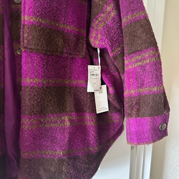 Good American Pop Thistle Plaid Shacket - Picture 4 of 4
